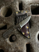 *AVAILABLE* Orc Fang EDC neck / pocket knife. Solid, flame textured steel. OF4