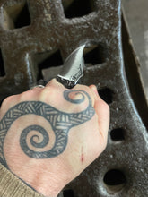 *AVAILABLE* Lil’ Buddy EDC neck / pocket knife. Solid, flame textured steel. LB4