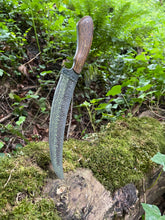 Frequency. Long slicing / bushcraft knife. 80CRV2 steel and bocote wood handle