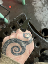 *AVAILABLE* Lil’ Buddy EDC neck / pocket knife. Solid, flame textured steel. LB2