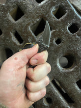 *AVAILABLE* Raptor Talon EDC neck / pocket knife. Solid, flame textured steel. RT1