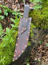 *AVAILABLE* Moro pirate Filipino style machete. Morado wood handle.