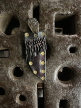*AVAILABLE* Orc Fang EDC neck / pocket knife. Solid, flame textured steel. OF5