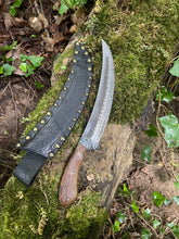 Frequency. Long slicing / bushcraft knife. 80CRV2 steel and bocote wood handle