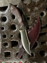*Available* Fenrir bush knife with Morado (Bolivian rosewood) handle