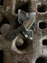 *AVAILABLE* Lil’ Buddy EDC neck / pocket knife. Solid, flame textured steel. LB4