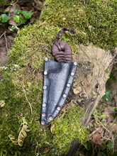 Valid Point EDC Knife with brown leather handle wrap 2