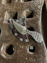 *AVAILABLE* Lil’ Buddy EDC neck / pocket knife. Solid, flame textured steel. LB1