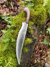 *AVAILABLE* Moro pirate Filipino style machete V2. Morado wood handle.