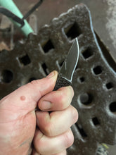 *AVAILABLE* Orc Fang EDC neck / pocket knife. Solid, flame textured steel. OF4