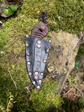 Valid Point EDC Knife with brown leather handle wrap 2