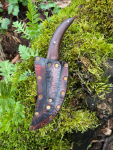 Sinister Sinuous Skinning Knife. Terrifyingly sharp. Morado wood handle.