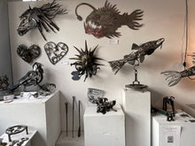 *Available* Cthulhu Radiant, hand forged steel mask sculpture.