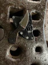 *AVAILABLE* Lil’ Buddy EDC neck / pocket knife. Solid, flame textured steel. LB2