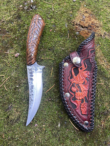 *Available* Muerte! Elegant, bold, wickedly sharp belt knife.