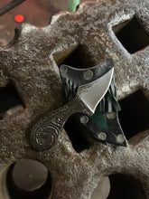 *AVAILABLE* Lil’ Buddy EDC neck / pocket knife. Solid, flame textured steel. LB5