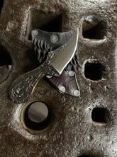 *AVAILABLE* Lil’ Buddy EDC neck / pocket knife. Solid, flame textured steel. LB3