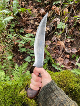 *AVAILABLE* Moro pirate Filipino style machete V2. Morado wood handle.