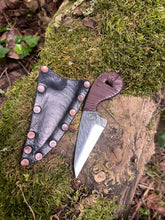 Valid Point EDC Knife with brown leather handle wrap 1