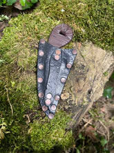 Valid Point EDC Knife with brown leather handle wrap 1