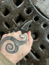 *AVAILABLE* Raptor Talon EDC neck / pocket knife. Solid, flame textured steel. RT1