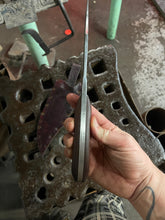 *Available* Fenrir bush knife with Morado (Bolivian rosewood) handle and finger well.