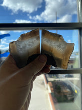 *Available* Autumn the titanium Khanjar. Custom agate cabochons and bespoke leather sheath.