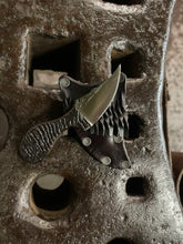 *AVAILABLE* Lil’ Buddy EDC neck / pocket knife. Solid, flame textured steel. LB1