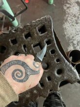 *AVAILABLE* Raptor Talon EDC neck / pocket knife. Solid, flame textured steel. RT3