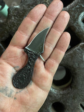 *AVAILABLE* Lil’ Buddy EDC neck / pocket knife. Solid, flame textured steel. LB5