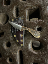 *AVAILABLE* Orc Fang EDC neck / pocket knife. Solid, flame textured steel. OF5