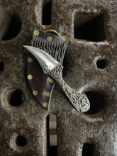 *AVAILABLE* Raptor Talon EDC neck / pocket knife. Solid, flame textured steel. RT1