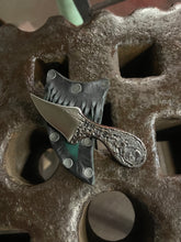 *AVAILABLE* Lil’ Buddy EDC neck / pocket knife. Solid, flame textured steel. LB5