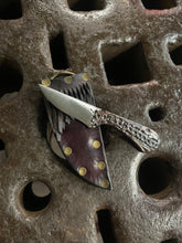 *AVAILABLE* Orc Fang EDC neck / pocket knife. Solid, flame textured steel. OF4
