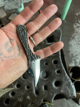 *AVAILABLE* Raptor Talon EDC neck / pocket knife. Solid, flame textured steel. RT3