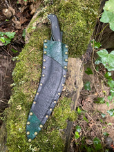 Breaker! 80CRV2 steel Hand forged Khukri with Ebony handle and Acid etched spiral wave pattern