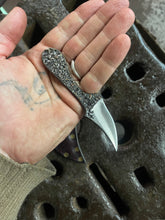 *AVAILABLE* Raptor Talon EDC neck / pocket knife. Solid, flame textured steel. RT1