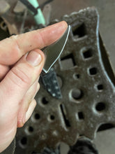 *AVAILABLE* Orc Fang EDC neck / pocket knife. Solid, flame textured steel. OF1