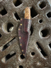 *AVAILABLE* Damascus Puukko! Fantastic Utility and woodworking knife. Spalted maple and deer antler handle.