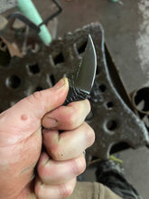 *AVAILABLE* Lil’ Buddy EDC neck / pocket knife. Solid, flame textured steel. LB1