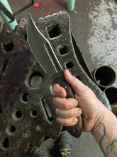 *Available* Fenrir bush knife with Morado (Bolivian rosewood) handle and finger well.