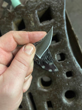 *AVAILABLE* Lil’ Buddy EDC neck / pocket knife. Solid, flame textured steel. LB3