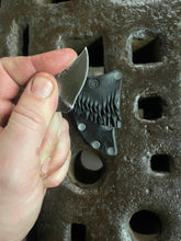 *AVAILABLE* Lil’ Buddy EDC neck / pocket knife. Solid, flame textured steel. LB4