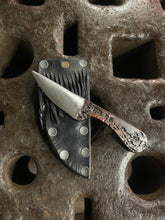 *AVAILABLE* Orc Fang EDC neck / pocket knife. Solid, flame textured steel. OF1